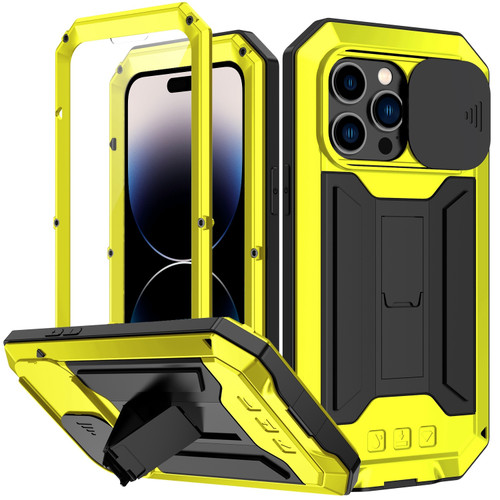 iPhone 14 Pro Max R-JUST Shockproof Life Waterproof Dust-proof Case - Yellow