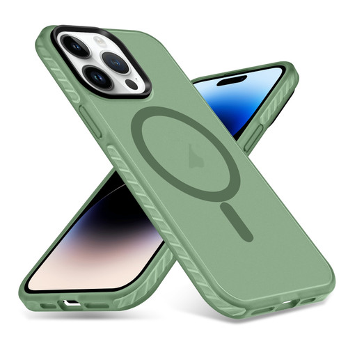 iPhone 14 Pro Skin Feel Airbag Shockproof MagSafe Phone Case - Green