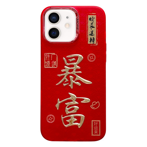iPhone 11 New Year Design 3D Gold Stamping IMD Phone Case - Wealthy