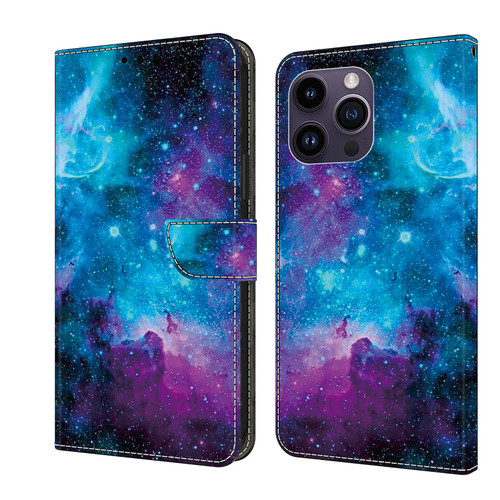 iPhone 12 Pro Max/13 Pro Max Crystal Painted Leather Phone case - Starry Sky