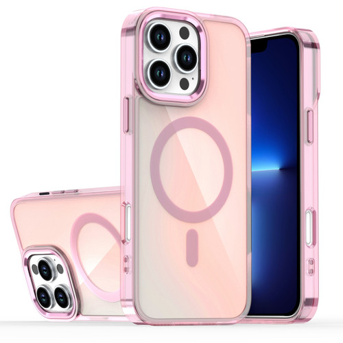 iPhone 13 Pro Max Bright Shadow Magsafe Discoloration Phone Case - Pink