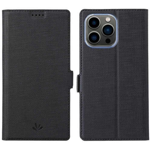 iPhone 13 Pro ViLi K Series Dual-side Buckle Magsafe Leather Phone Case - Black