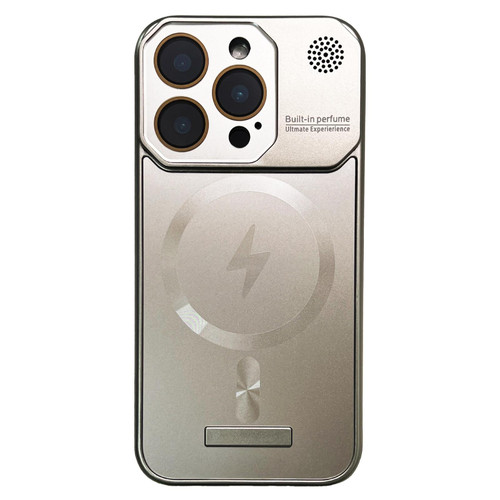 iPhone 12 Pro Max Frameless Aromatherapy MagSafe Magnetic PC Phone Case - Titanium Grey