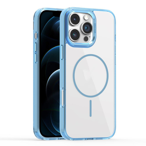 iPhone 12 Pro Max Star Shield Thin Circle MagSafe Phone Case - Light Blue