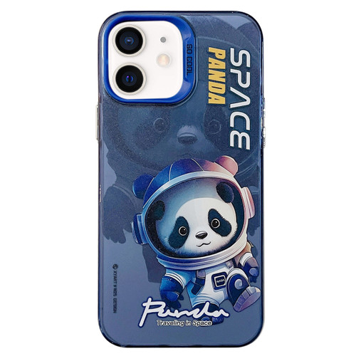 iPhone 12 Astronaut Pattern PC Phone Case - Blue Space Panda