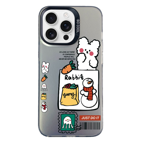 iPhone 12 Pro Christmas Series PC Full Coverage Pattern Phone Case - CK050 Black