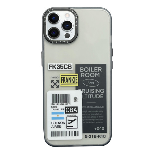 iPhone 12 Pro Double Layer Frosted IMD Series TPU + PC Phone Case - Ticket CBA
