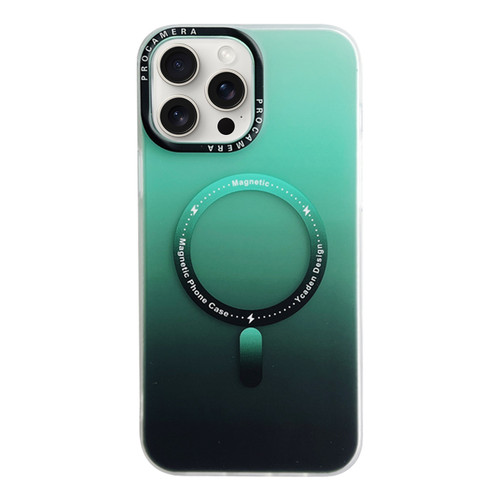 iPhone 12 Pro Gradient IMD PC Hybrid TPU MagSafe Phone Case - Green