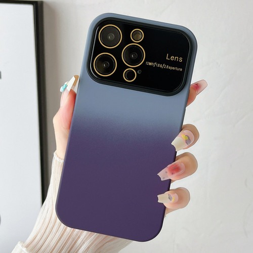 iPhone 12 Pro Gradient PC + TPU Shockproof Phone Case - Light Blue Purple