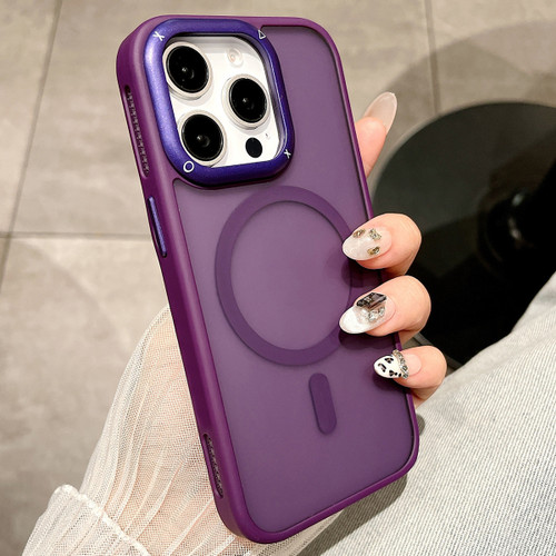 iPhone 12 Pro Heat Dissipation MagSafe Shockproof Phone Case - Purple