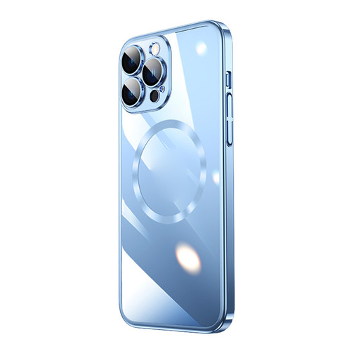 iPhone 12 Pro Magsafe Magnetic Electroplated PC Phone Case - Blue