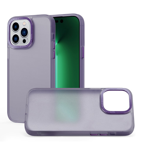 iPhone 12 Skin Feel PC Shockproof Protective Phone Case - Purple