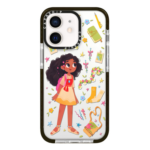 iPhone 12 mini Simple Illustration Pattern Full Coverage Phone Case - Girls Wardrobe B