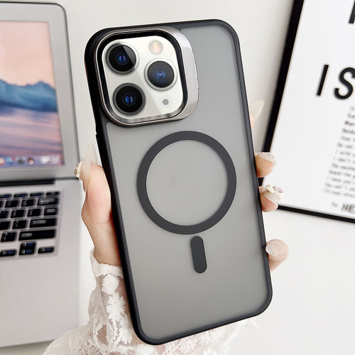 iPhone 11 Pro Max J3 Magsafe Frame Bracket Shockproof Phone Case - Black