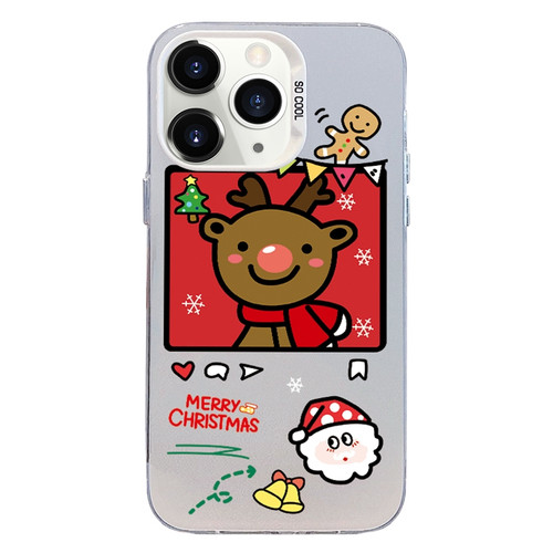 iPhone 11 Pro Christmas Series PC Full Coverage Pattern Phone Case - CW054 White