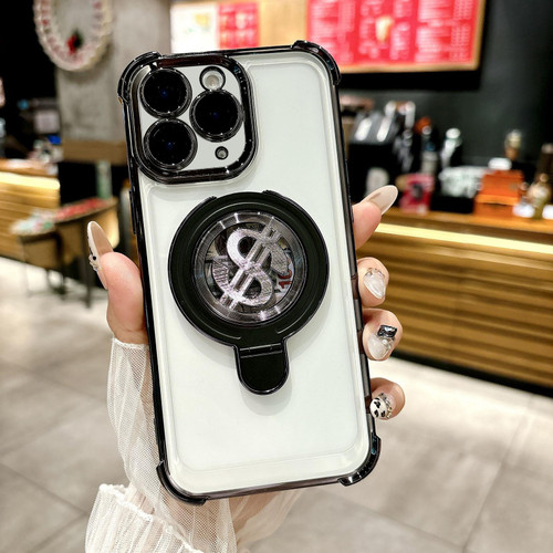 iPhone 11 Pro Space MagSafe Holder Phone Case with Lens Film - Black