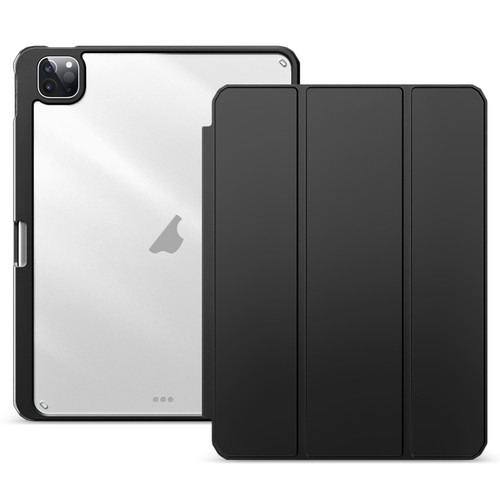 iPad Pro 12.9 2022/2021/2020 ZGA Tri-Fold Voltage Smart Leather Tablet Case - Black