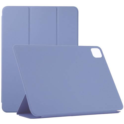 Horizontal Flip Ultra-thin Non-buckle Magnetic PU Leather Tablet Case With Three-folding Holder & Sleep / Wake-up Function iPad Pro 11 inch - 2020 / Pro 11 2018 / Air 2020 10.9 - Purple