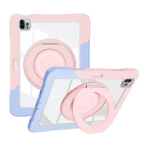 iPad Pro 11 2022 / 2021 / 2020 Crystal Armor PC Hybrid TPU Tablet Case - Blue Pink