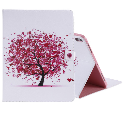 iPad Pro 12.9 - 2018 Colored Drawing Pattern Horizontal Flip PU Leather Case with Holder & Card Slots & Wallet - Colored Tree
