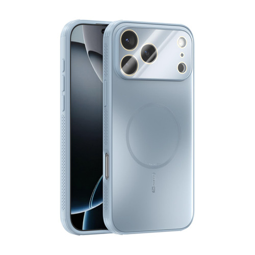 iPhone 17 Pro Max ABEEL Heat Dissipation Frosted MagSafe Phone Case with Lens Film - Light Blue