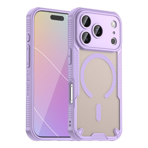 iPhone 17 Pro Max Armor Glaze MagSafe Magnetic Phone Case - Purple
