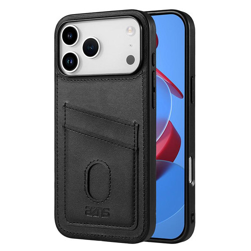 iPhone 17 Pro Max AZNS K1 Series Card Slot Business Phone Case - Black