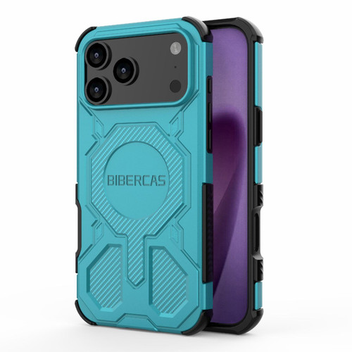 iPhone 17 Pro Max BIBERCAS Real Color Series MagSafe Shockproof Phone Case - Green