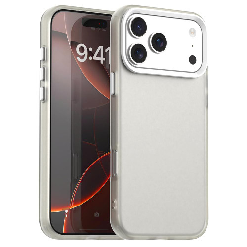 iPhone 17 Pro Max Candy PC Hybrid TPU Shockproof Phone Case - White