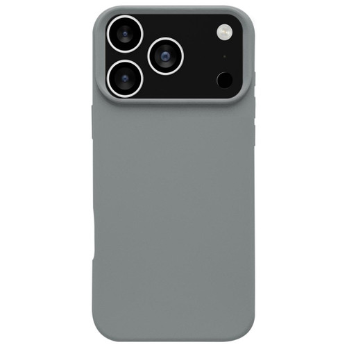 iPhone 17 Pro Max Dopamine Simple Imitation Liquid Silicone Phone Case - Starry Grey