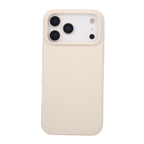 iPhone 17 Pro Max Liquid Silicone Phone Case - Antique White