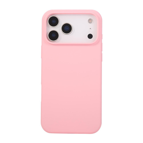 iPhone 17 Pro Max Liquid Silicone Phone Case - Cherry Blossom Pink