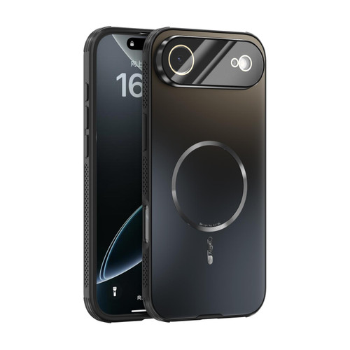 iPhone 17 Air ABEEL Heat Dissipation Frosted MagSafe Phone Case with Lens Film - Black