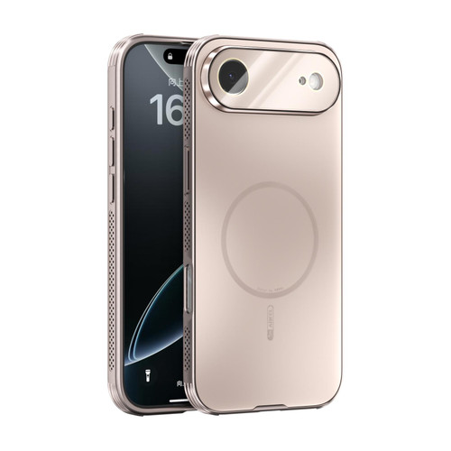 iPhone 17 Air ABEEL Heat Dissipation Frosted MagSafe Phone Case with Lens Film - Rose Gold