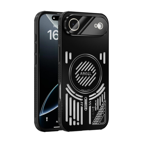 iPhone 17 Air ABEEL Ice Fox Series Magsafe Heat Sink Cooling Phone Case - Black