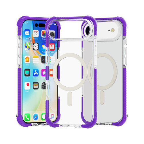 iPhone 17 Air Acrylic Magsafe Magnetic Shockproof Phone Case - Purple