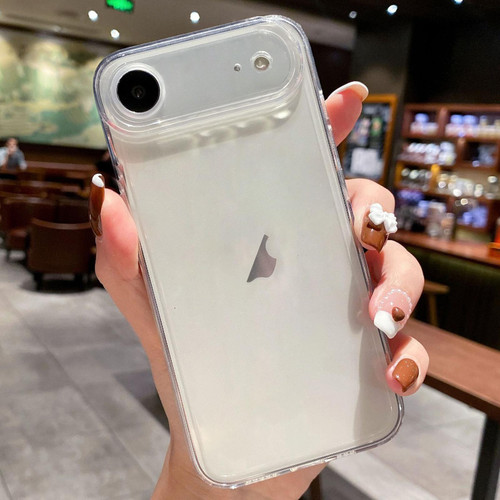 iPhone 17 Air Angel Eye Straight Edge Full Cover TPU Phone Case - Transparent