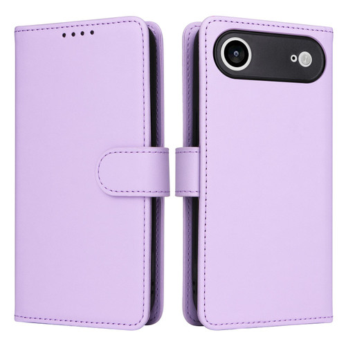 iPhone 17 Air BETOPNICE BN-005 2 in 1 Detachable Imitate Genuine Leather Phone Case - Light Purple
