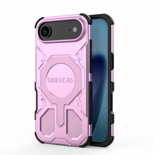 iPhone 17 Air BIBERCAS Real Color Series MagSafe Shockproof Phone Case - Pink