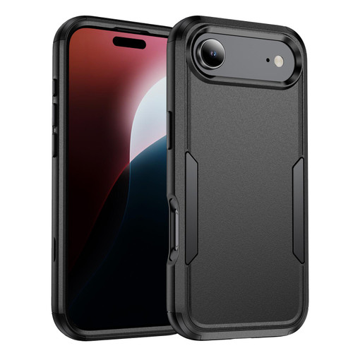 iPhone 17 Air Commuter Shockproof TPU + PC Phone Case - Black