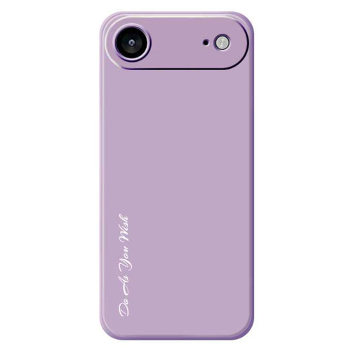 iPhone 17 Air Do As You Wish A1440 Fine Hole Straight Edge Silicone Phone Case - Purple