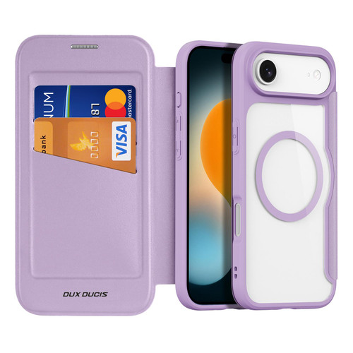 iPhone 17 Air DUX DUCIS Skin X Pro Series Magsafe PC + TPU Phone Leather Case - Purple
