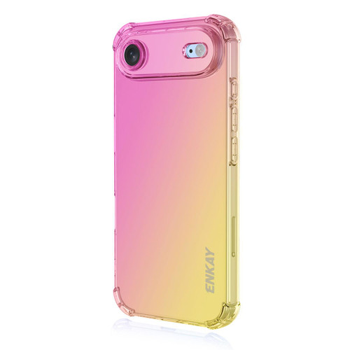 iPhone 17 Air ENKAY Hat-Prince Gradient Airbag TPU Phone Case - Pink Gold