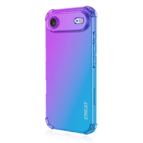 iPhone 17 Air ENKAY Hat-Prince Gradient Airbag TPU Phone Case - Purple Blue