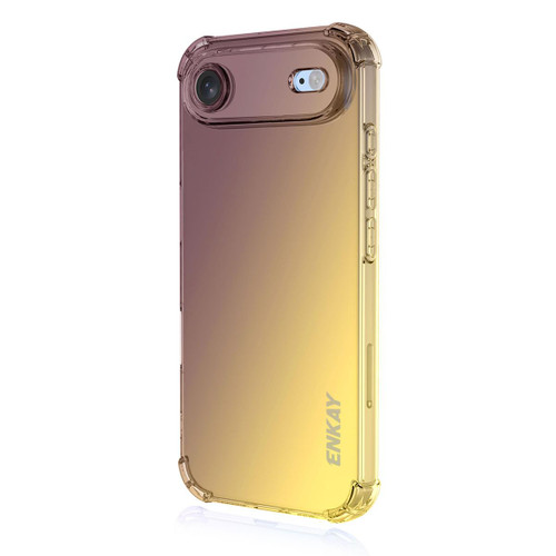 iPhone 17 Air ENKAY Hat-Prince Gradient Airbag TPU Phone Case - Purple Gold