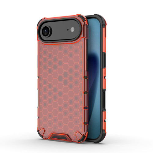 iPhone 17 Air Honeycomb Shockproof Phone Case - Red