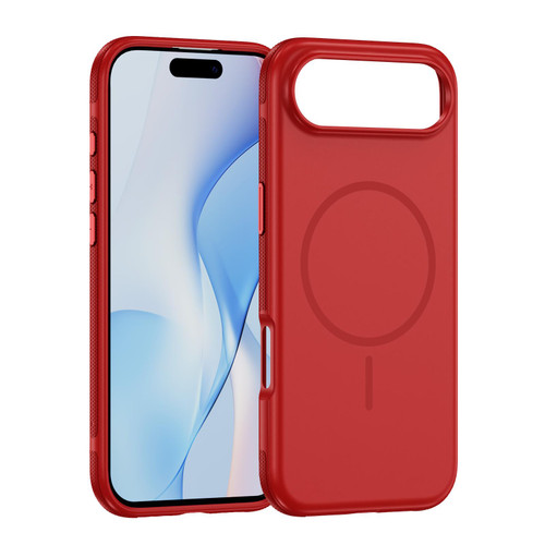 iPhone 17 Air Imitation Original Magsafe PC Hybrid TPU Phone Case - Red
