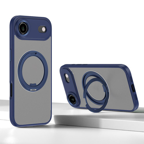 iPhone 17 Air Kalebol Rotating Magnetic Holder MagSafe Phone Case - Blue