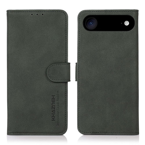 iPhone 17 Air KHAZNEH Matte Texture Leather Phone Case - Green