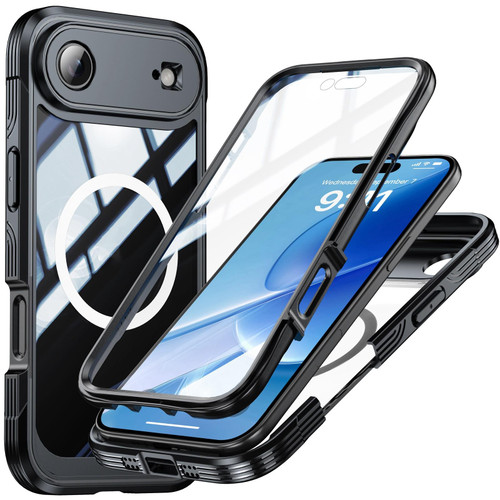 iPhone 17 Air Life Waterproof MagSafe Magnetic Rugged Phone Case - Black